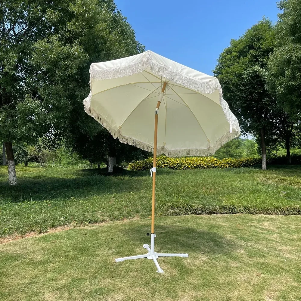 Outdoor Furniture On Sale - Открытый пляжный зонт с бахромой и