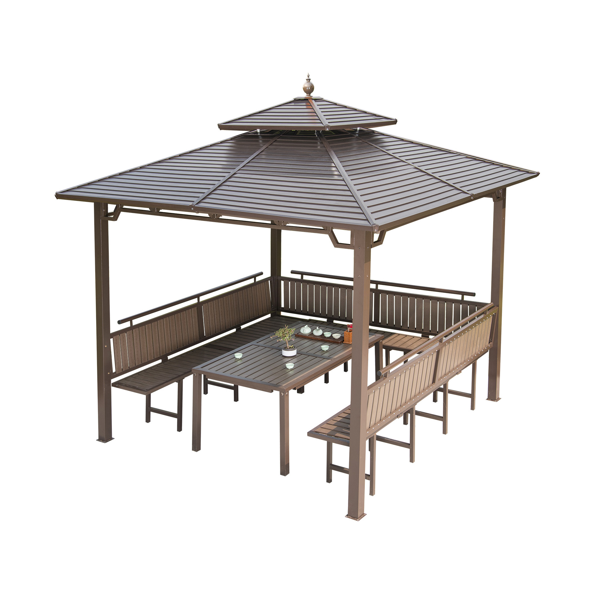 Outdoor Furniture Cost - Всепогодная экономичная беседка с двойной крышей