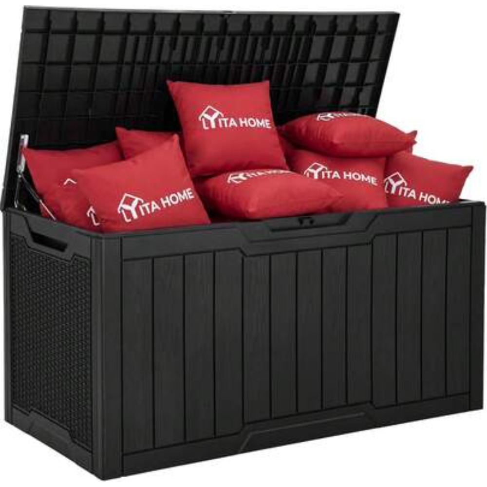 Outdoor Furniture With Storage For Cushions - 100-галлонный большой уличный ящик для хранения
