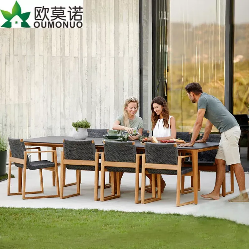 Outdoor Furniture Teak - Уличный обеденный гарнитур из ротанга и