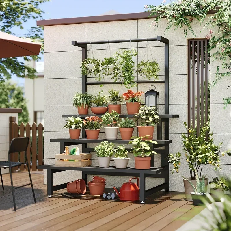Outdoor Furniture On Sale - Многоярусная металлическая подставка для растений, универсальная