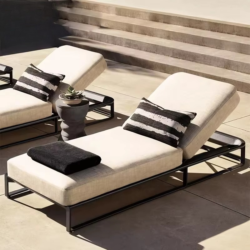 Outdoor Furniture Lounge Set - Шезлонг-софа из алюминия для улицы напрямую