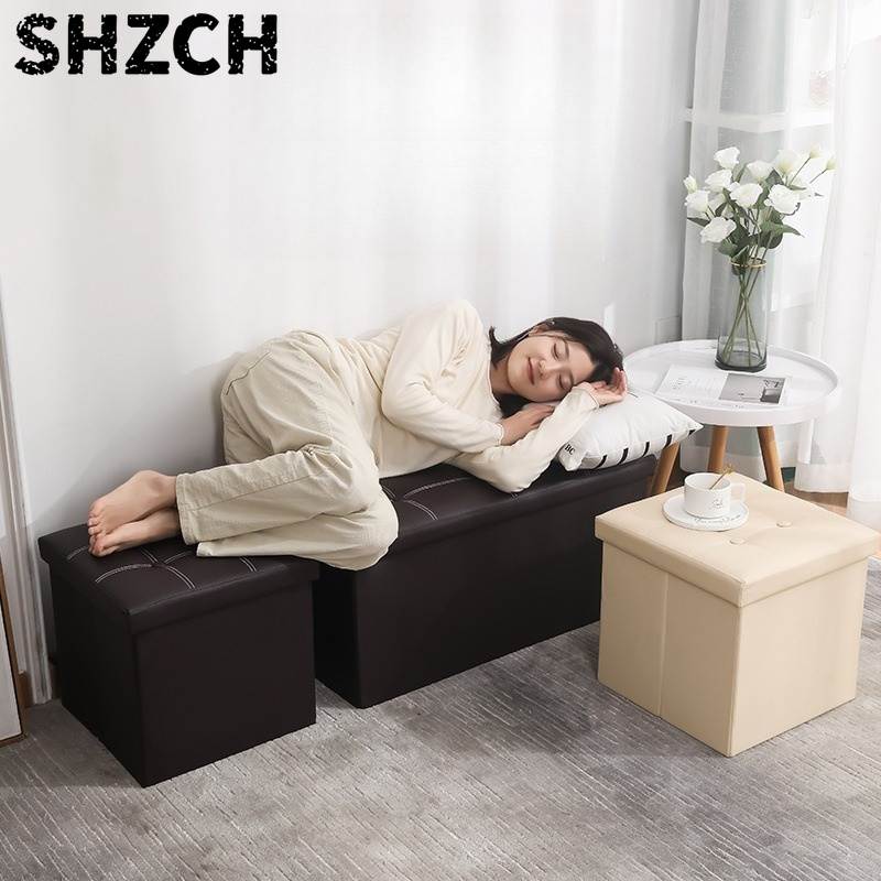 Outdoor Furniture With Storage For Cushions - Уличный складной пуфик-скамья для патио с