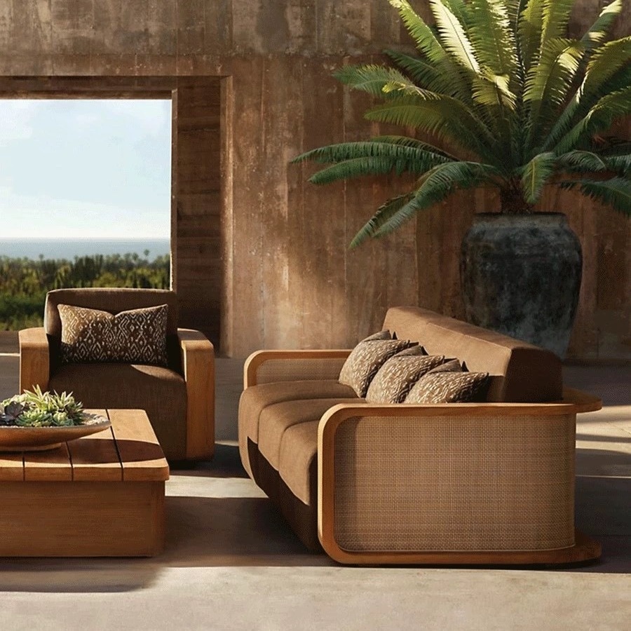 Outdoor Furniture On Sale - # Современный уличный диван из тика