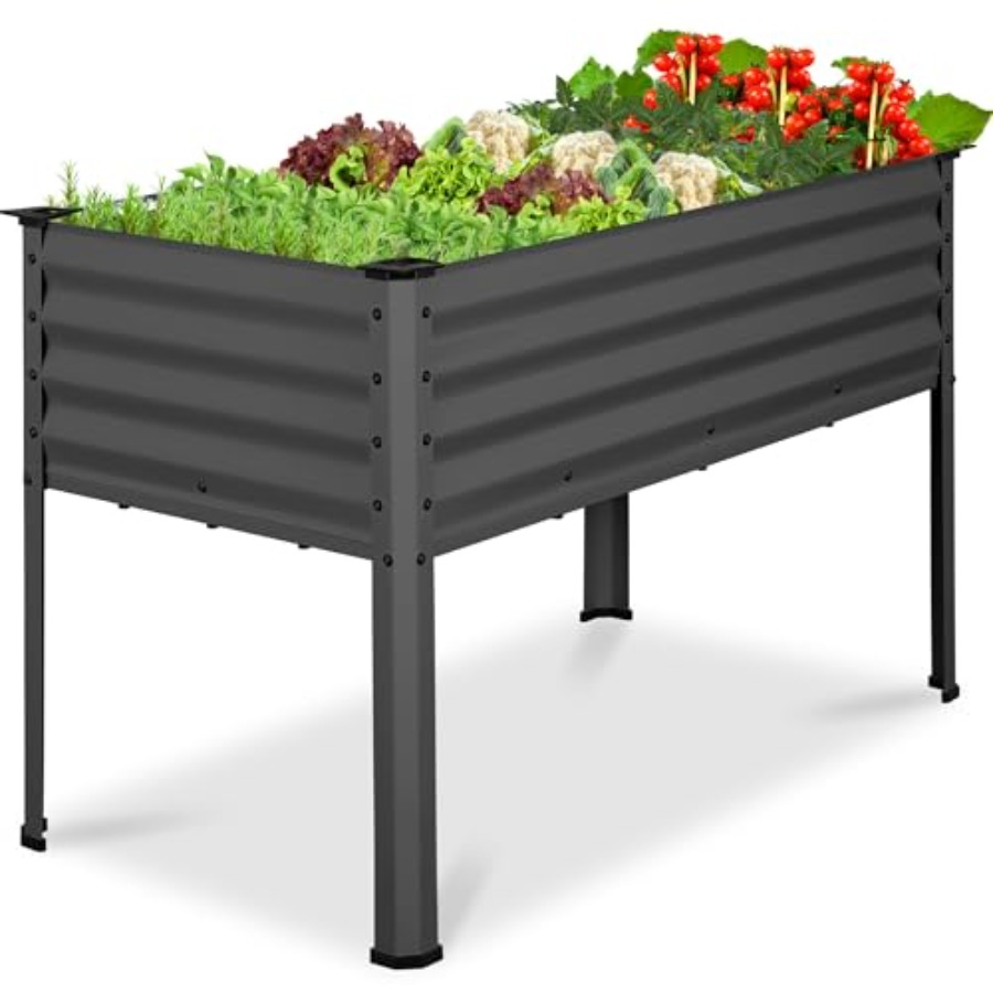 Planter Raised Metal - Оцинкованная приподнятая грядка 30 дюймов, металлический