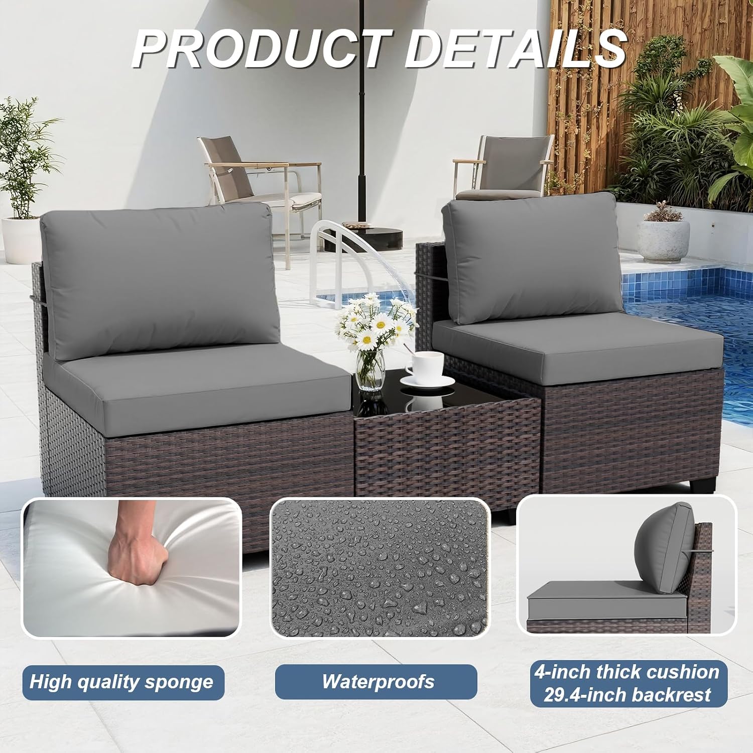 10-местный уличный секционный  – обзор и цена Outdoor Furniture With Fire Pit