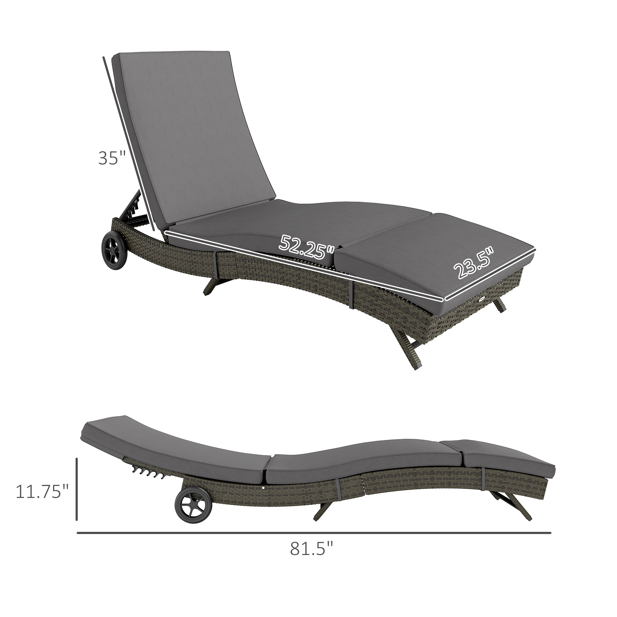 Уличное кресло-шезлонг с регул – обзор и цена Outdoor Furniture Lounge Set