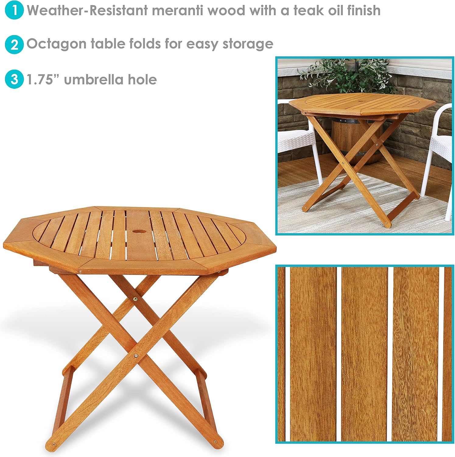 Складной уличный стол из дерев – обзор и цена Outdoor Furniture Teak