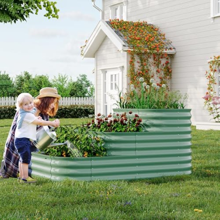 Оцинкованная приподнятая грядк – обзор и цена Planter Raised Metal