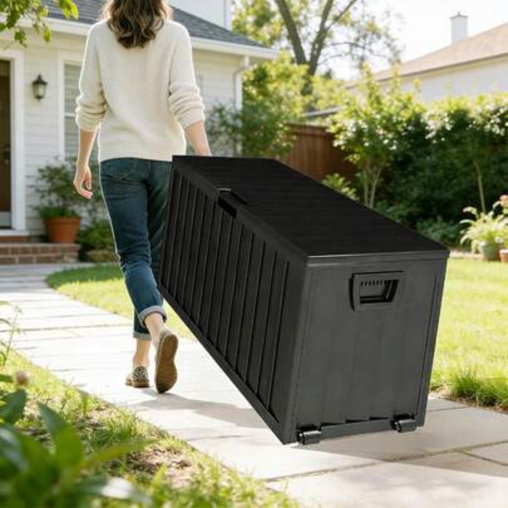 75-галлонный уличный ящик для  – обзор и цена Outdoor Furniture With Storage For Cushions
