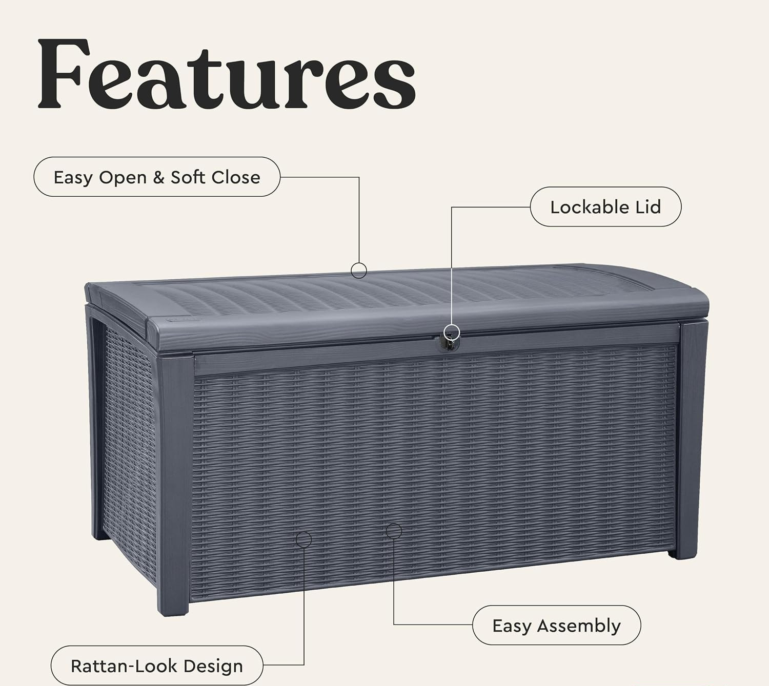 Уличный контейнер-ящик для хра – обзор и цена Outdoor Furniture With Storage For Cushions