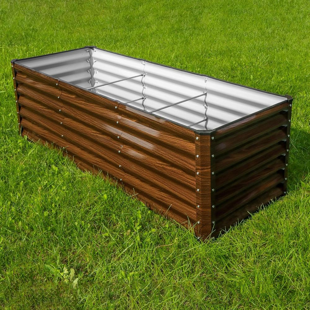 Комплект из 2 оцинкованных при – обзор и цена Planter Raised Metal