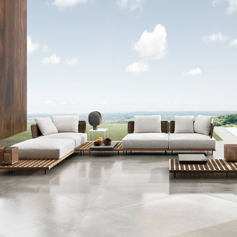 Уличный диван для патио, виллы – обзор и цена Outdoor Furniture Teak