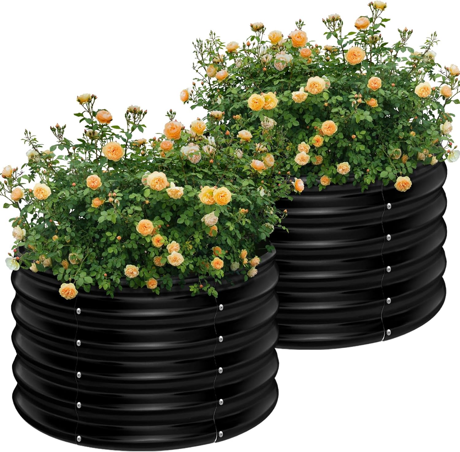 Комплект из 2 круглых оцинкова – обзор и цена Planter Raised Metal