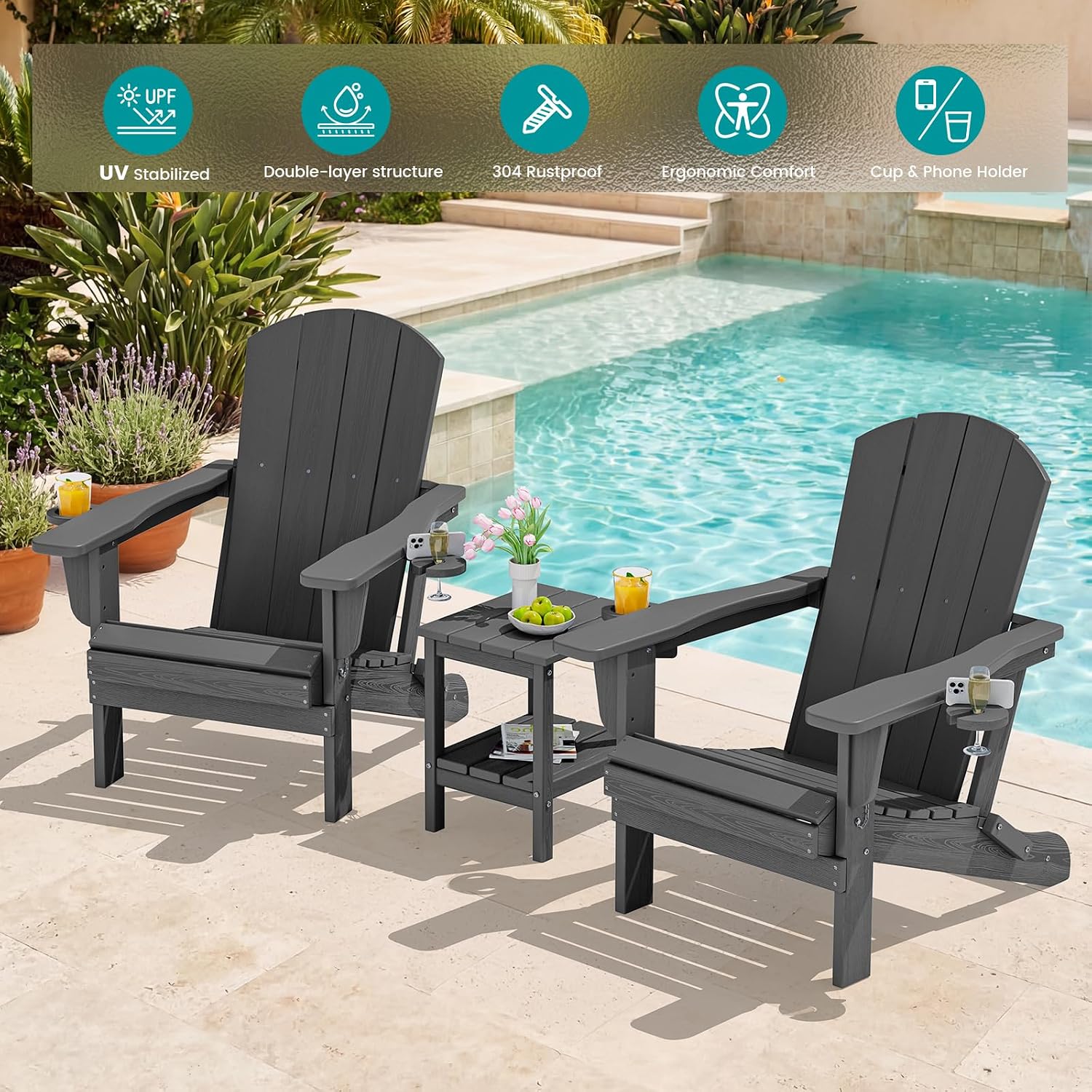 Набор из двух складных уличных – обзор и цена Outdoor Furniture With Fire Pit