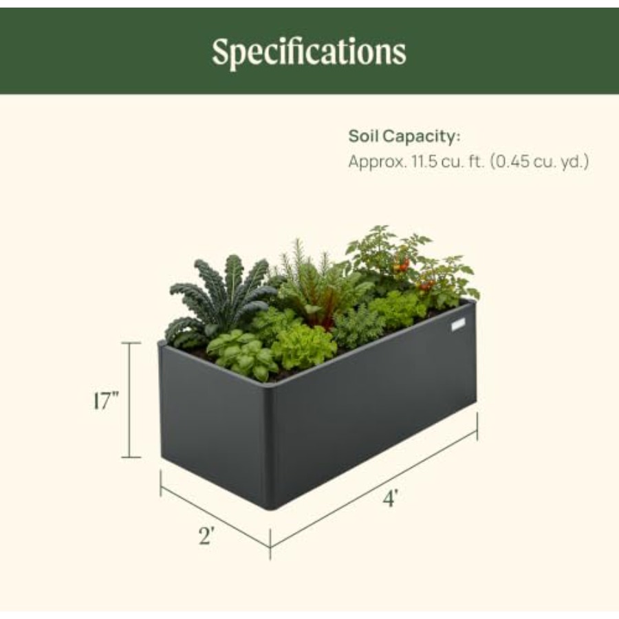 Современная приподнятая грядка – обзор и цена Planter Raised Metal
