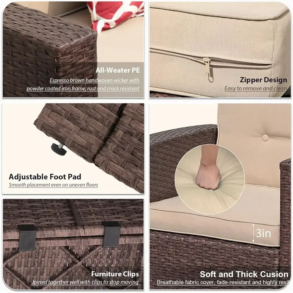 8-местный комплект садовой меб – обзор и цена Outdoor Furniture With Storage For Cushions