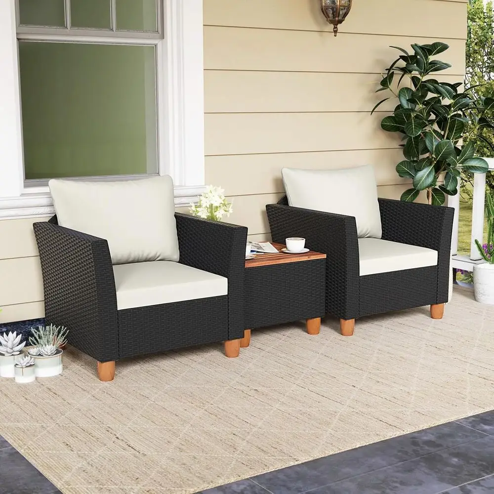 3-местный комплект уличной меб – обзор и цена Outdoor Furniture With Storage For Cushions