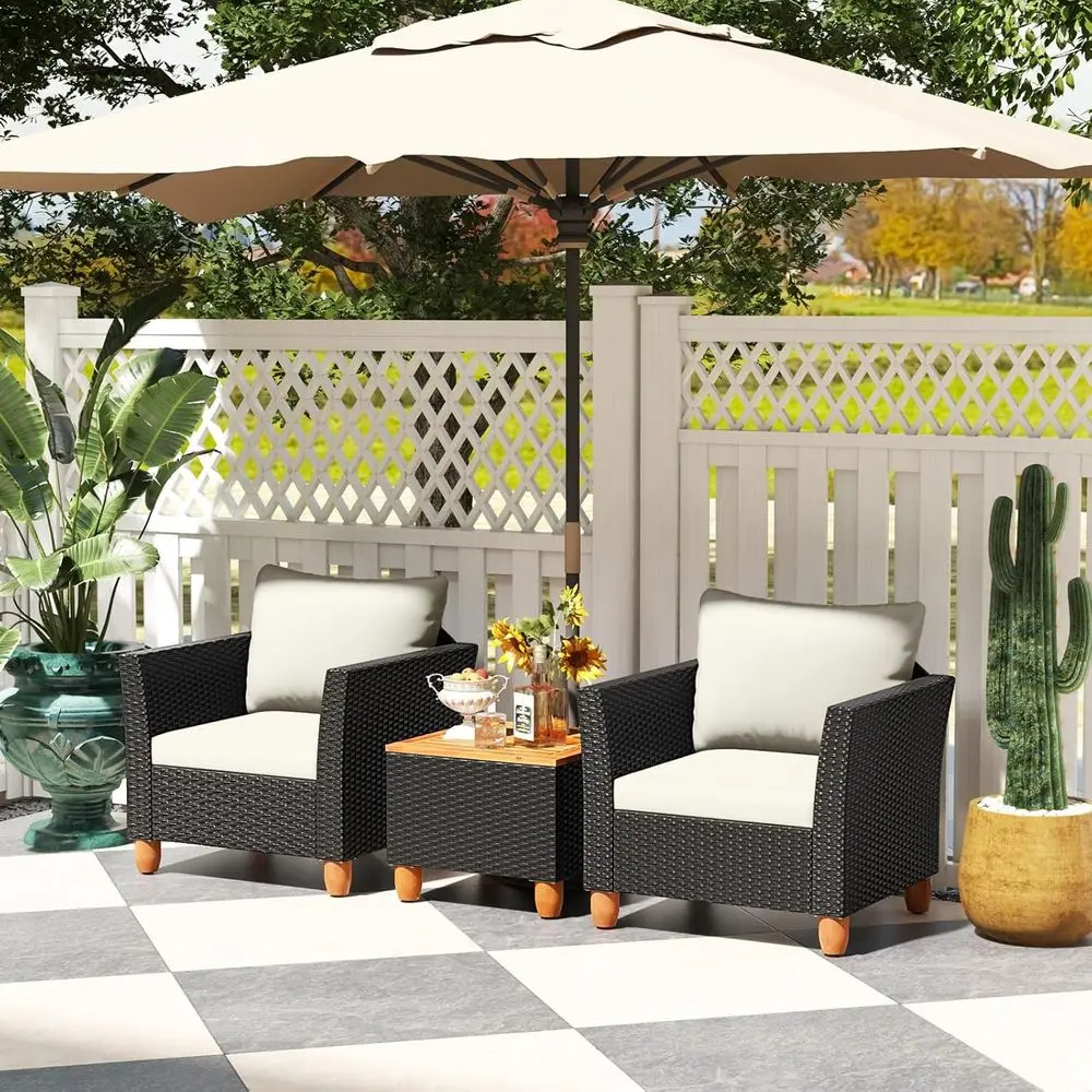 3-местный комплект уличной меб – обзор и цена Outdoor Furniture With Storage For Cushions