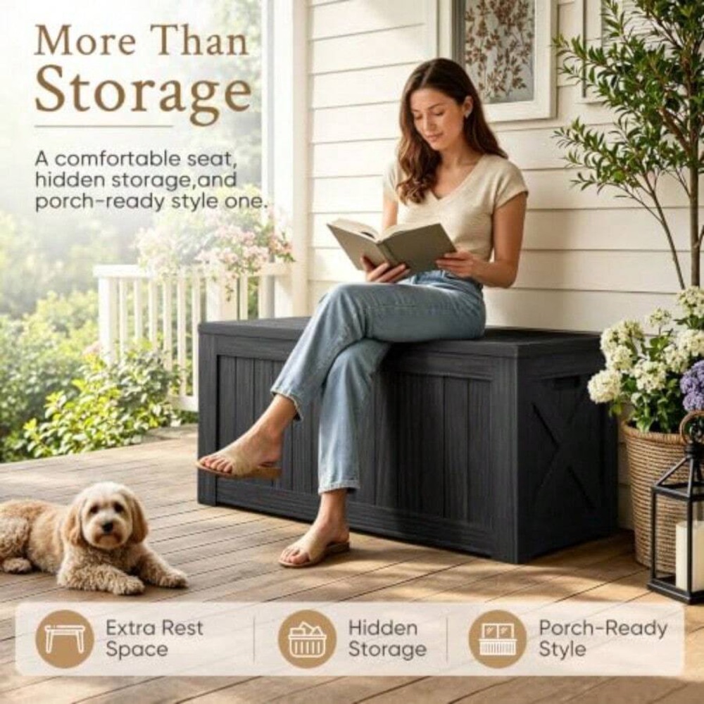 Ящик для хранения на открытом  – обзор и цена Outdoor Furniture With Storage For Cushions