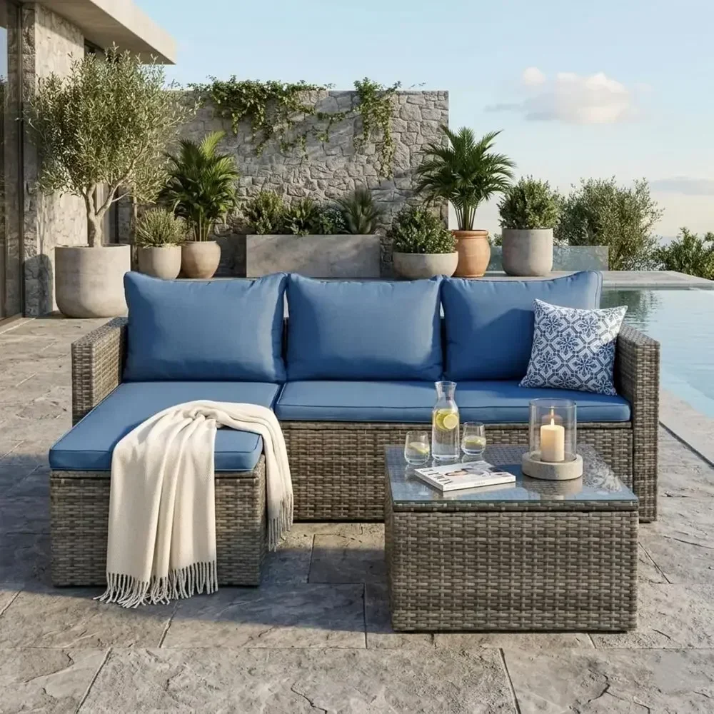 4-местный комплект садовой меб – обзор и цена Outdoor Furniture With Fire Pit