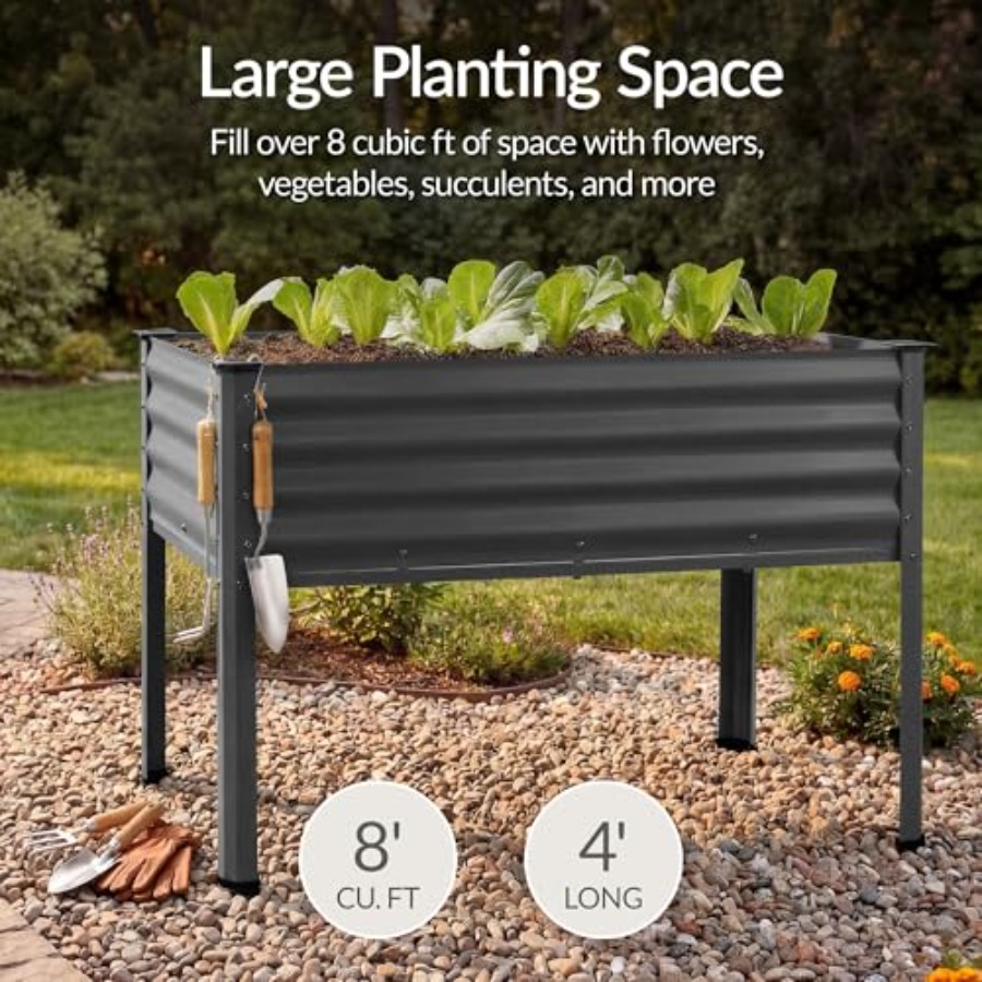 Оцинкованная приподнятая грядк – обзор и цена Planter Raised Metal